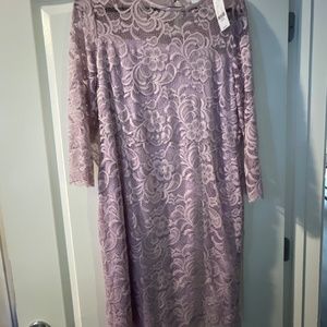 New York & Company light purple lacy dress